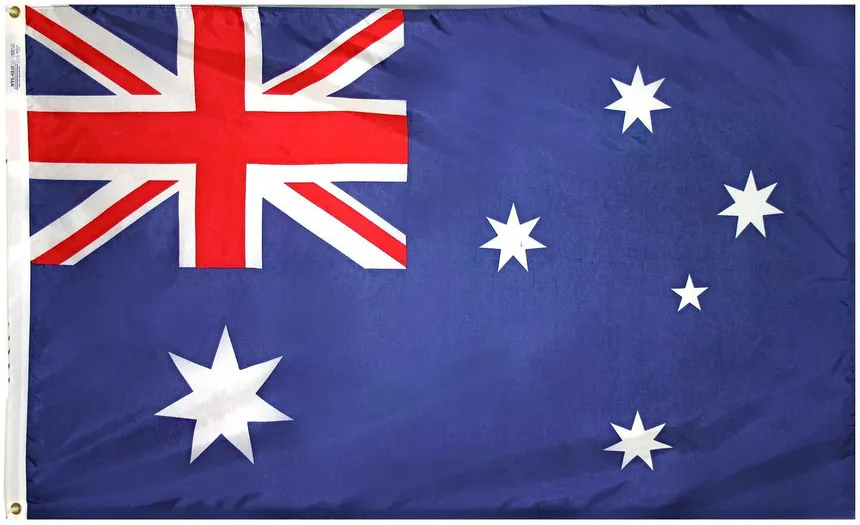 Australian flag — study in Australia