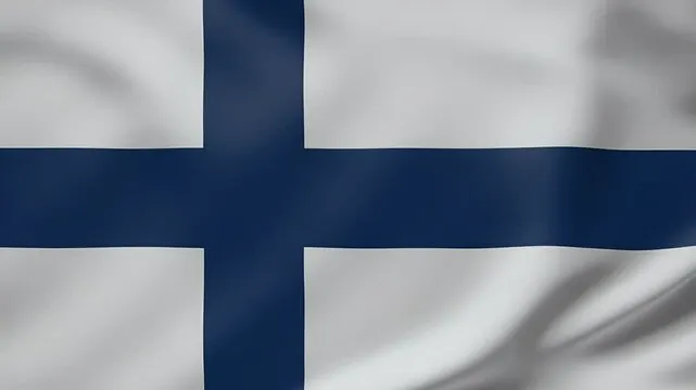 Finnish flag — study in Finland